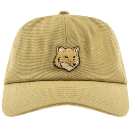 Maison Kitsune Bold Fox Head Cap Beige | Mainline Menswear us